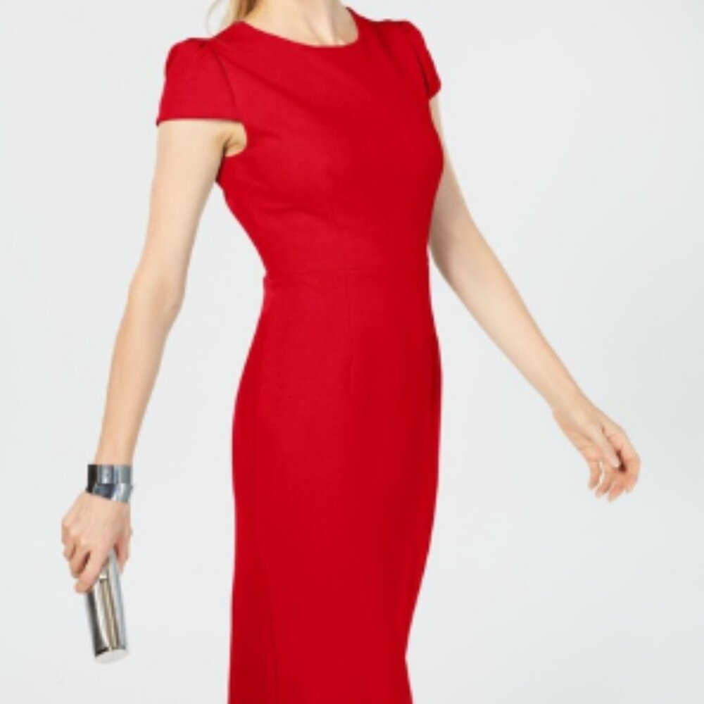 Red Crepe Betsey Johnson Dress Size 2 NWT